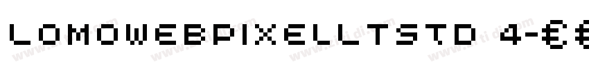LomoWebPixelLTStd 4字体转换